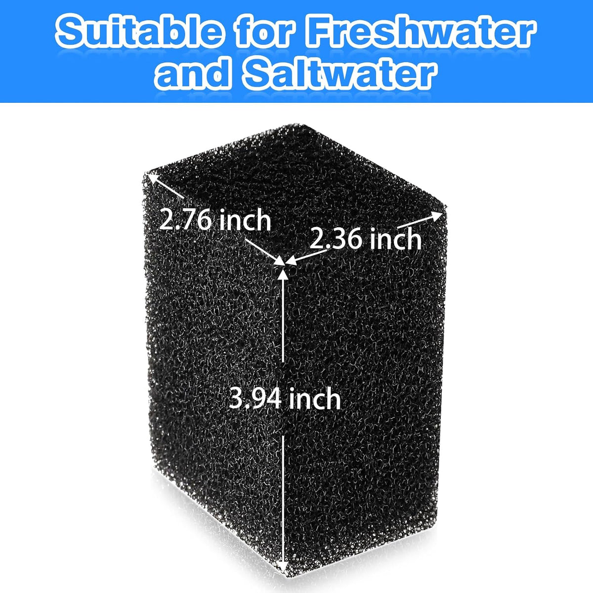AQQA Submersible Aquarium Filter - 4PCS Filter Sponge - image 2