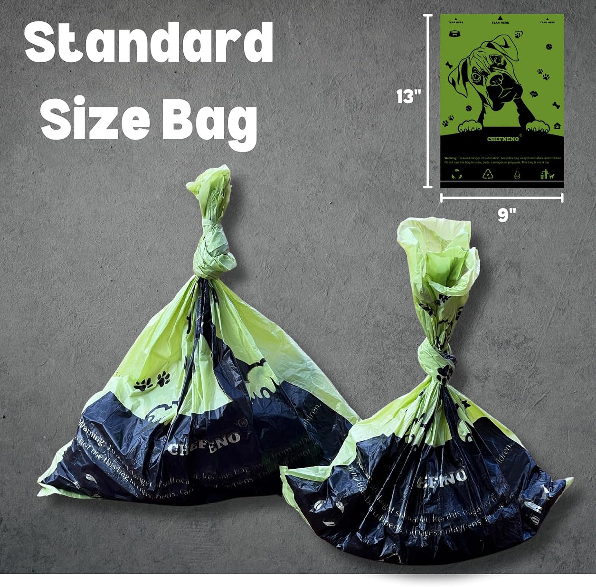Doggy Poop Bags with Dispenser Dog Waste Pickup Bags Refill Rolls Cat - Green (32 Rolls Uscented) - image 2