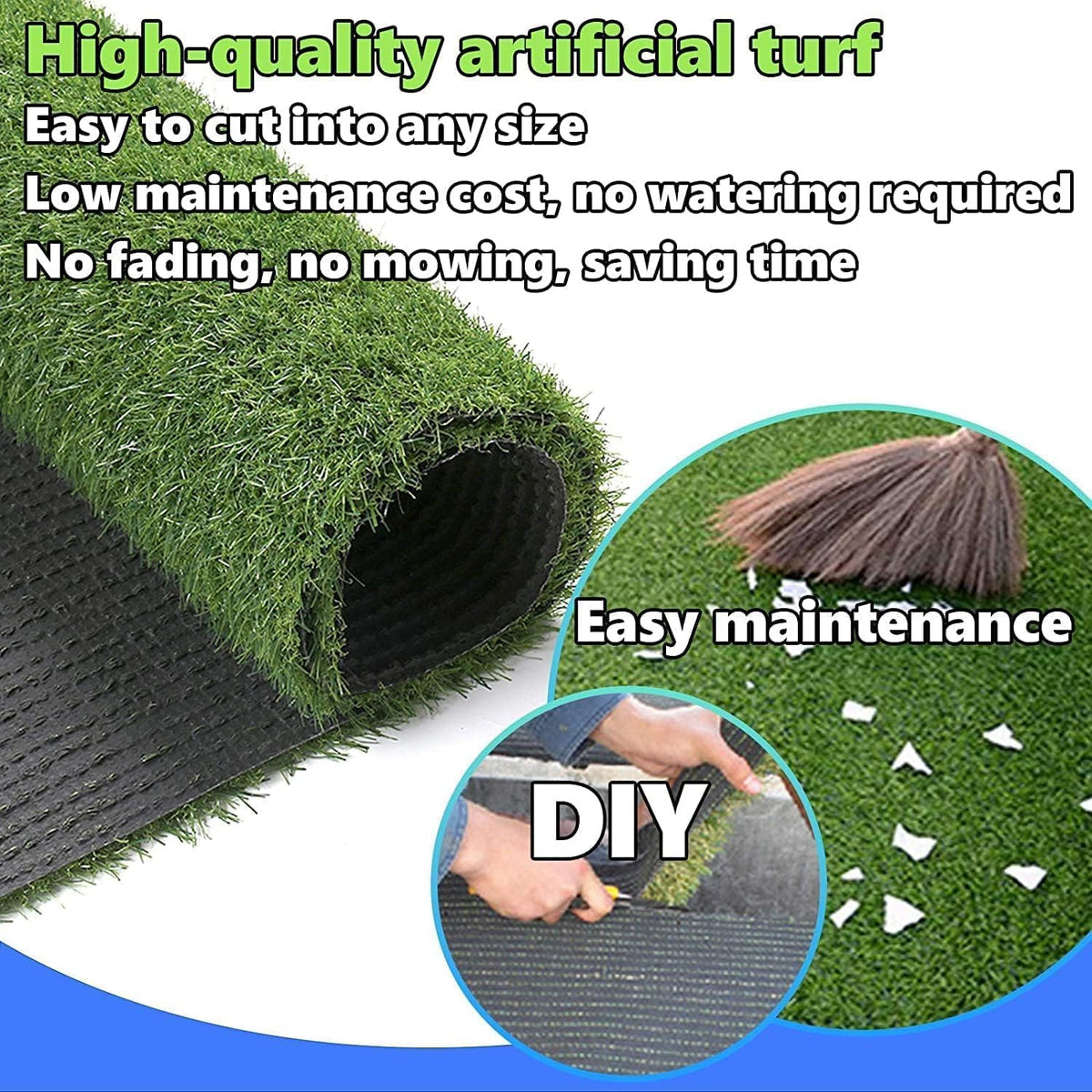 30 x 20 inches 2 Pack Fake Grass Pee for Dogs Artificial Grass Rug - 29 x 20 Inch (Pack of 2) - image 3