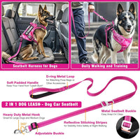 Tactical Dog Harness and Leash Set with 10 Patches for Large Dogs – Essentials for Dogs - Medium / Camo Pink - image 4