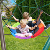 Hapfan 10 ft climbing dome with saucer swing for kids 3-12 - view 5