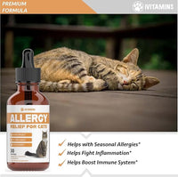 Allergy Relief for Cats | Helps to Naturally Support Allergy & Itch Relief for Cats | Cat Allergy | Cat Itch Relief | Cat Itchy Skin Relief | Cat Allergy Relief for Cats | Cat Supplements & Vitamins