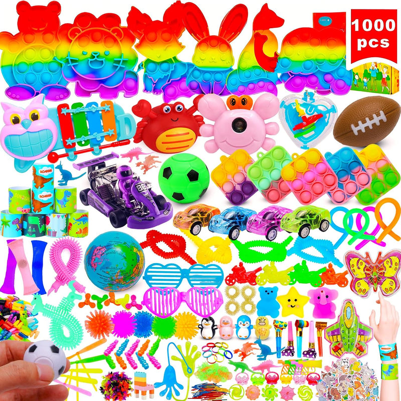 1000 Pcs Party Favors Bulk Fidgets Toys Pack for Carnival Treasure