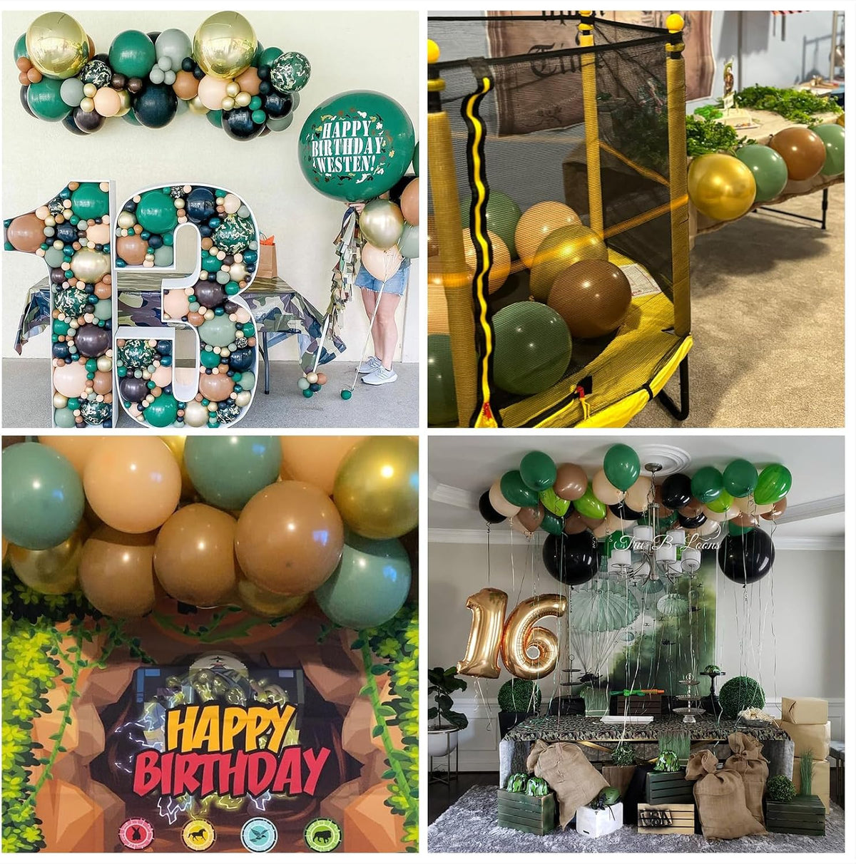 Sage Green Brown Balloons - Sage Green Brown - image 4