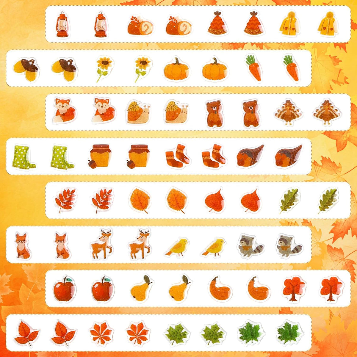 AUGSUN 240 Pcs Halloween Stick on Earrings for Little Girls – Fun for Kids & Family - Fall Style - image 4