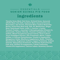 Oxbow Essentials Guinea Pig Food, Senior, Made Alfalfa for Guinea Pig, Pet Food Pellets with Vitamin C, Small Animal Pet Products, Made in USA, High Fiber, 4 lb. Bag