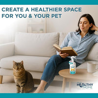 Cat Dander Remover Aloe Vera Free- Pet Dander Allergy Reducer Relief Dry Skin Spray for Cats and Humans| Cruelty-Free & Made in USA (1 Pack with Free Mitt & Ebook)