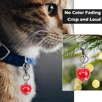Cat Bell 2 Pack, Pet Collar Bells for Cats and Dogs - Heart / Small - image 3