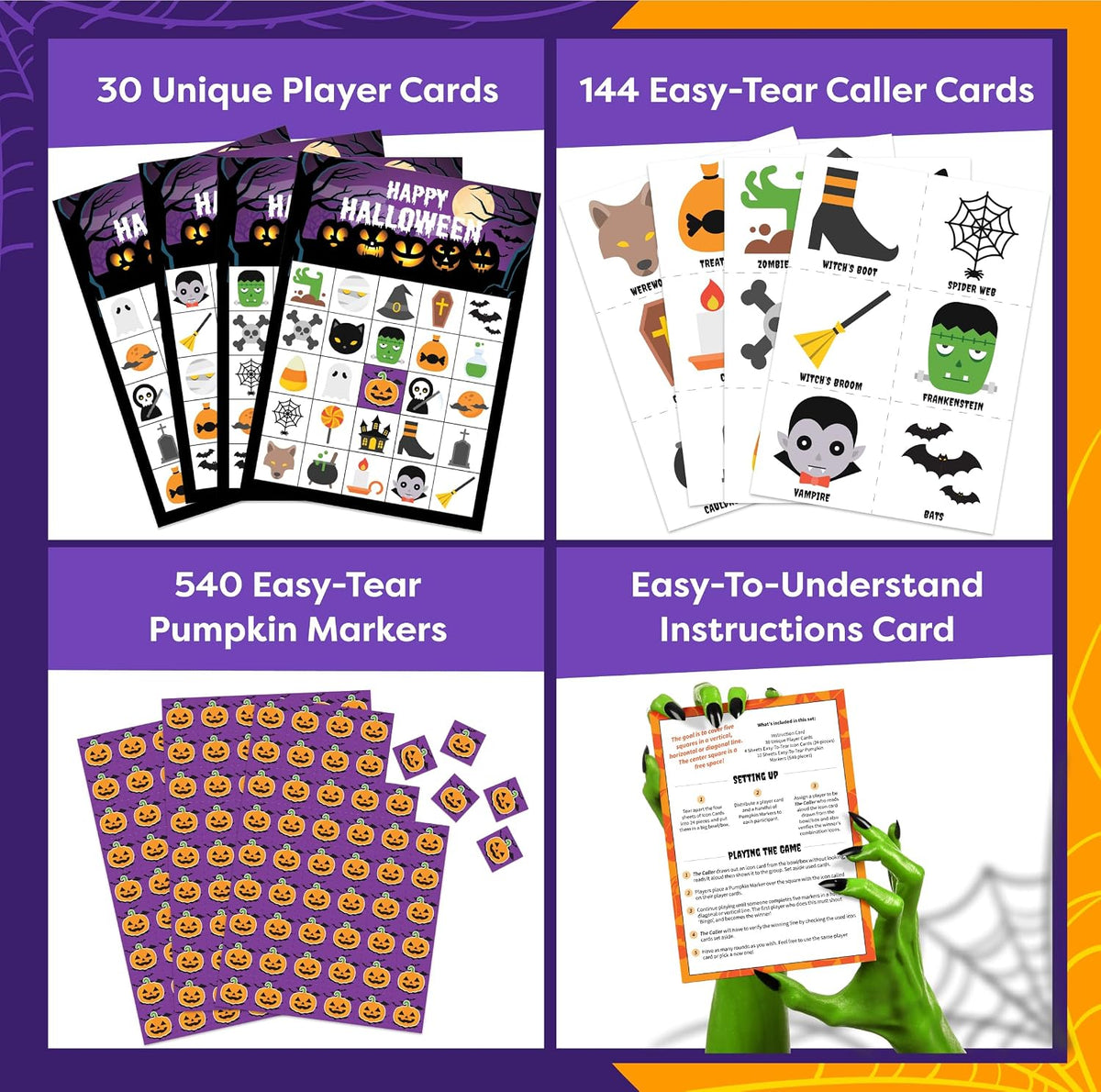 Halloween Games For Kids Party - Halloween Bingo - image 3
