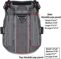 Tactical Dog Harness for Large Dogs, Reflective No Pull Dog Vest - X-Large (Pack of 1) / Grey - image 3