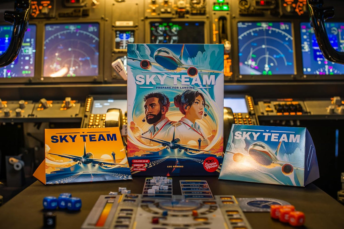 Sky Team, Work Together to Land the Plane, Ages 12+, 2 Players - Turbulence Expansion - image 3