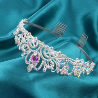 CIEHER Princess Crown and Birthday Sash Set - Silver - image 2