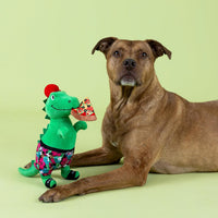 Fringe Studio Dog Plush Pet Toy with Squeaker - Pizzasaurus - image 3