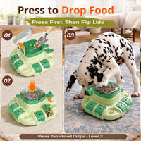 2 Levels Dog Puzzle Toy, Interactive Slow Feeder & Treat Dispenser – Essentials for Dogs - Soft green / Bistro - image 4