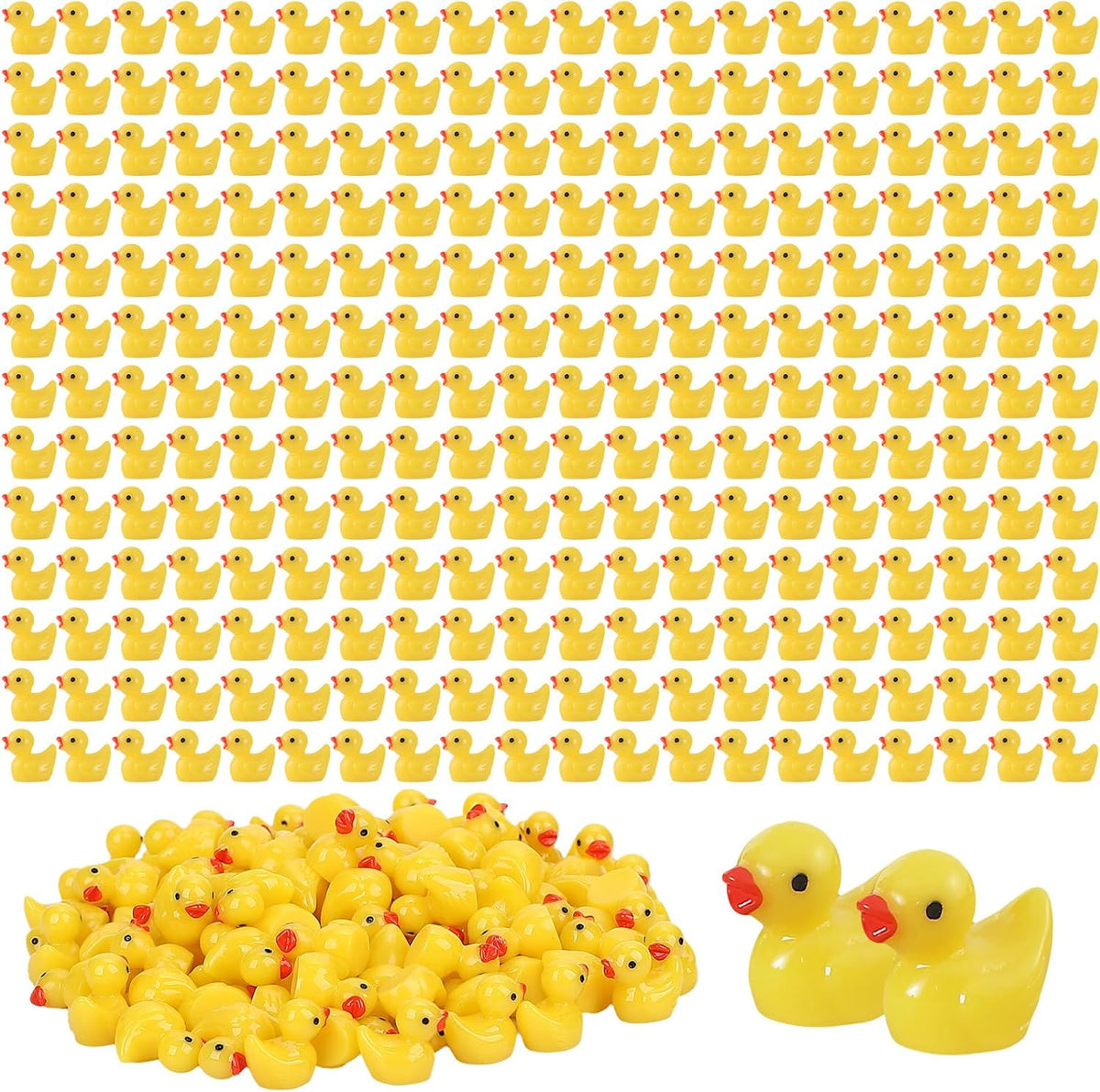 GADIEDIE130Pcs Multicolor Mini Resin Ducks - 260Pcs Yellow