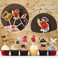 WERNNSAI 36 farm cupcake toppers with cow, pig, sheep, horse and house designs - view 21