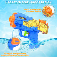 JouJueBoo 2 pack water guns for kids with clear 180cc tanks, blue and green - view 12