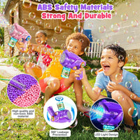 Nicmore automatic bubble gun 2-pack for kids with bubble solution bottles - view 6