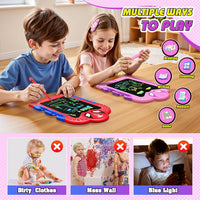 LCD Writing Tablet for Kids: Spidolapse Colorful Doodle Board - Red & Pink / 2 PACK - image 2