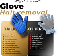 Pet Grooming Gloves – Efficient Dog & Cat Grooming Gloves 2-in-1 Deshedding Glove & Massage Mitt - image 4