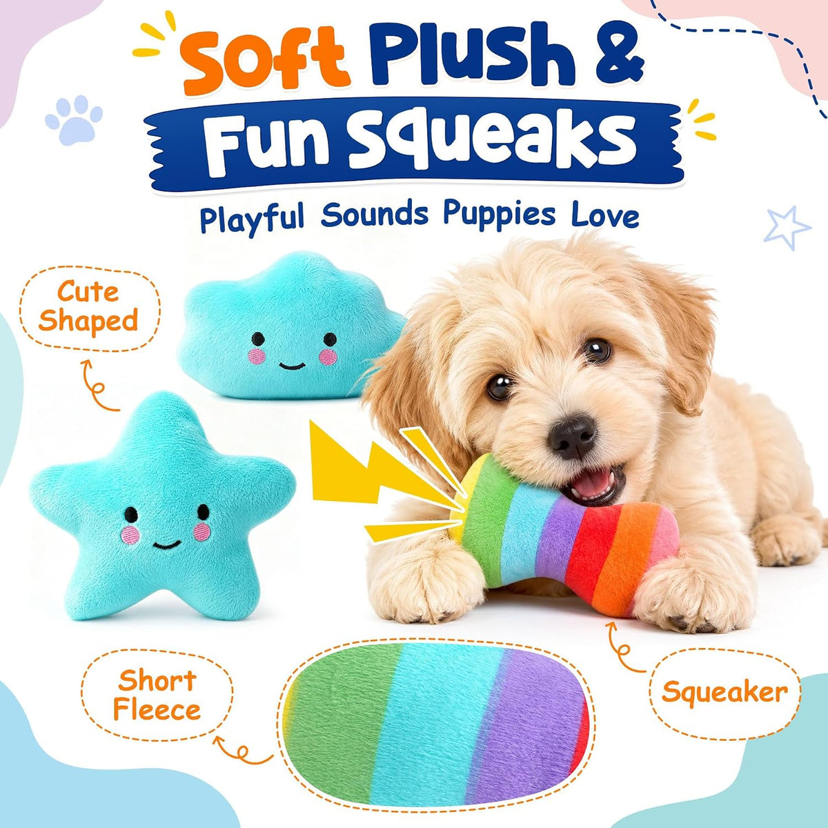 KIPRITII 9 Pack Puppy Toys Set for Small Dogs - 9 Pack (Dinosaur-Shaped) - image 3