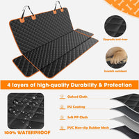 MIXJOY Dog Car Seat Cover - Black / 53"W x 47"L - image 4