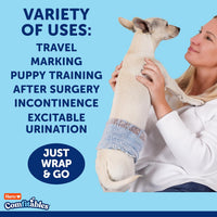 Hartz Comfitables Disposable Male Dog Wraps Stretchy Waistband - Trial Pack / Large - image 2