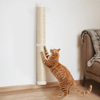 68" Wall Mounted Cat Scratcher - Beige - 1Pc