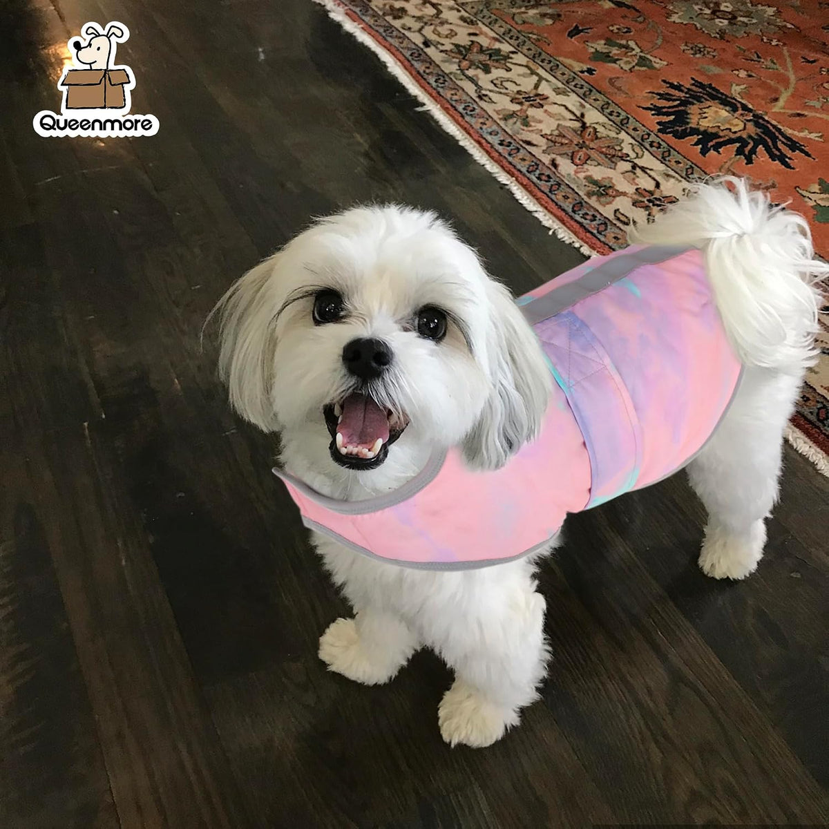 Queenmore Cold Weather Dog Coats Loft Reversible Winter Fleece Dog - X-Large / Tie-Dye - image 4