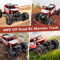 Cheerwing 1:18 Rock Crawler 2.4Ghz Remote Control Car 4WD Off Road RC - Red - image 4