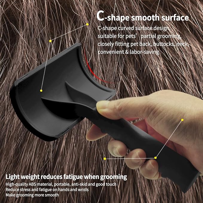Dog Slicker Brush for Poodles,Doodles,Goldendoodles Grooming Fluffy Shedding Tangles Mats Knots Easy and Quick Best Dog Slicker Brush for Long Thick Curly Coat Labradoodles Dematting.25mm(1'')