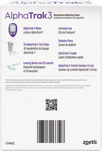 AlphaTrak 3, 8 Piece Pet Blood Glucose Monitoring Kit for Diabetic Cats, Dogs, and Horses All-in-One Solution for in-Clinic Or at Home, with Digital Results