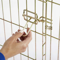 MidWest 30-Inch Exercise Pen, Single Door, 16 Sq Ft Play Area – Essentials for Dogs - Gold Zinc w/ Door / 42" H - image 4