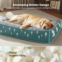 FURTIME XL Orthopedic Dog Bed Large Sized Dog - Light Grey / 48"L x 35"W x 10"Th - image 3