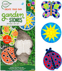 Creative Roots Paint Your Own Stepping Stone Kit - Pack of 3