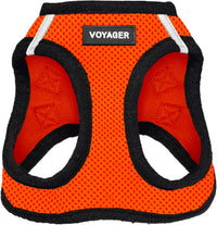 Voyager Step-in Air Dog Vest Harness - Orange/Black Trim / S (Chest: 14.5 - 16")