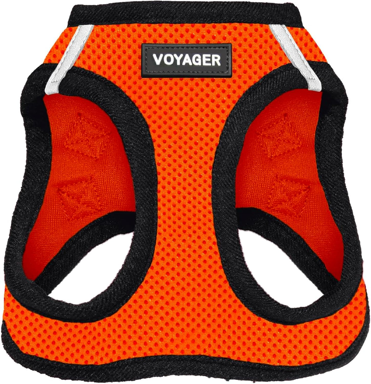 Voyager Step-in Air Dog Vest Harness - Orange/Black Trim / S (Chest: 14.5 - 16")