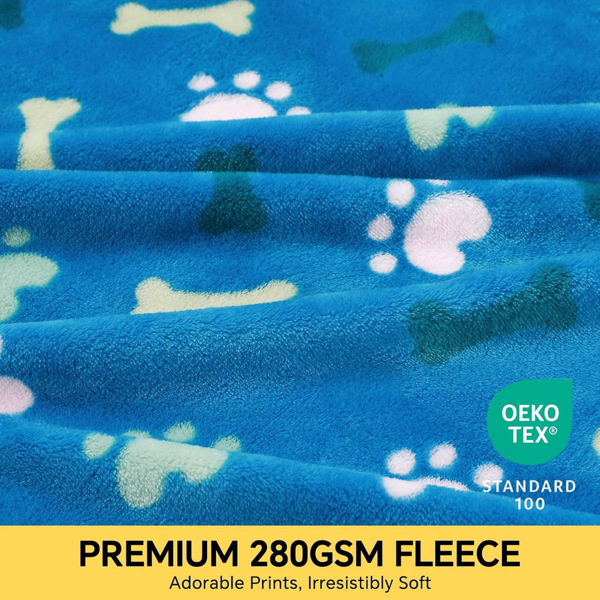Luciphia 1 Pack 3 Blankets Super Soft Fluffy Premium Cute Cat Pattern - Playful Paws / 30x20 inch (Pack of 3) - image 2