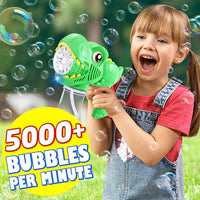 Yunaking Kids Bubble Gun 2 Pack - Blue+green - image 2