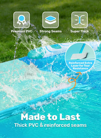 JOYIN 22.5ft Water Slides and 2 Bodyboards - Blue, Light Blue / 32.5ft - image 4