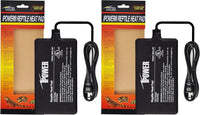 iPower 4 by 7-Inch Reptile Heating Pad Under Tank Terrarium Heater - Black-1 Pack / 4" X 7" (Pack of 2) / Heat Pad