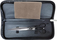7.0'' Professional Dog Grooming Scissors Set with Black Non-Slip - Curved Shear / 7.0'' - image 3