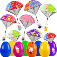 CPSYUB 6 Christmas mini parachute toys with bell keyring accessories - view 6