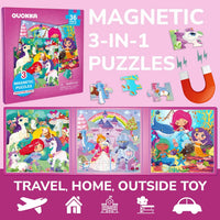 Magnetic Puzzles for Toddlers 3-5 - 1. Princess 36 Pcs Magnetic Puzzles - image 2