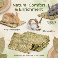 Sukh Bunny Mat, Grass Mats for Rabbits - 4 PCS - image 2