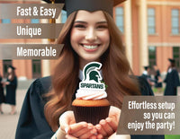 Ohio State Merch Cupcake Toppers & Decorations OSU Party Cake Decor - Michigan State Spartans - image 4