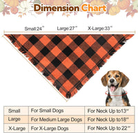 Kytely Dog Bandanas Fall Thankgiving XLarge 2Pack - Fall Bandana / Large - image 2