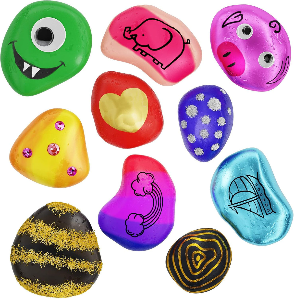 Dan&Darci Kids Rock Painting Kit - Multi-color - image 2