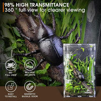 Acrylic Jumping Spider Enclosure, Insect Terrarium for Spiders - Large - image 3