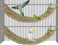 Bird Seagrass Mat 30 x 7 Inch Parrot Natural Seagrass Woven Net - 2Pcs 29.5" × 7"